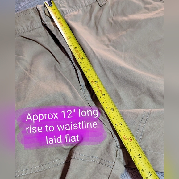 Linvich size 40* BNWOT, tan colour multi pocket, cargo shorts - Picture 5 of 11